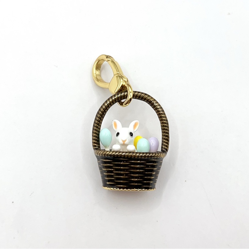 Juicy Couture bunny in basket charm